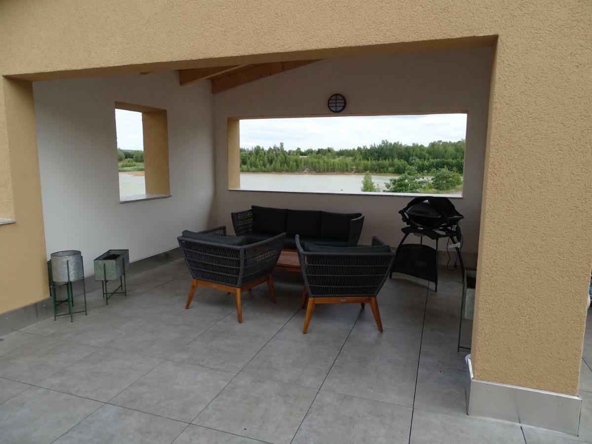 Feriendomizil Am Stoermthaler See, Lagovida, Leipziger Neuseenland, Grosspoesna, Privatstrand Экстерьер фото